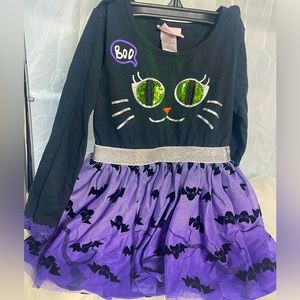 Little Lass size 5 kitty Halloween dress